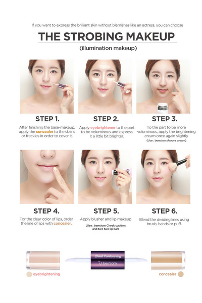 BERRISOM Oops Dual Contouring 3.5G+3.5G HighlighterShading/BrighteningConcealer