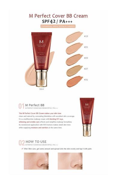 MISSHA M Perfect Cover BB Cream (SPF42/PA+++)