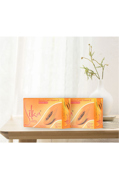 Silka Whitening Herbal Soap "Papaya" 135g