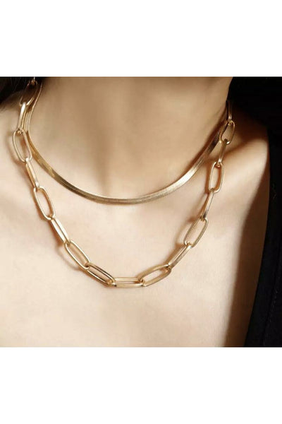 Women Gold Chains Choker Necklace