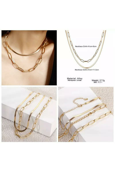 Women Gold Chains Choker Necklace