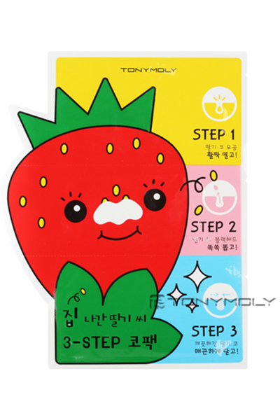 TONYMOLY Mr.strawberry 3-STEP Nose pack 6g