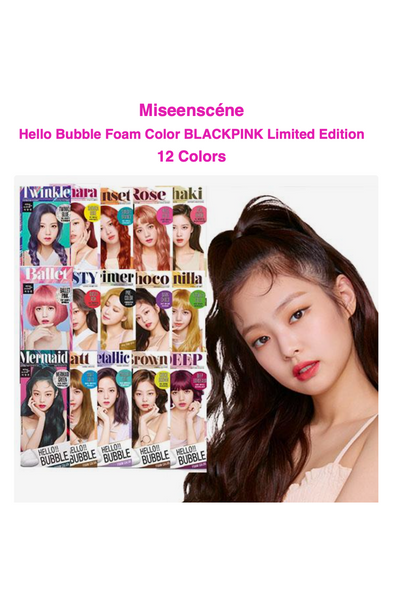 Miseenscéne Hello Bubble Foam Color BLACKPINK Limited Edition 12 Colors